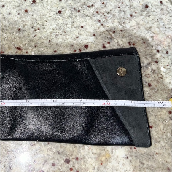 CLASSY BLACK LEATHER/SUEDE GLOVES - Picture 6 of 6